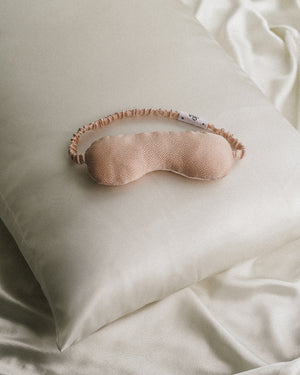 Boudoir Blush: Signature Hammered Silk Eye Pillow