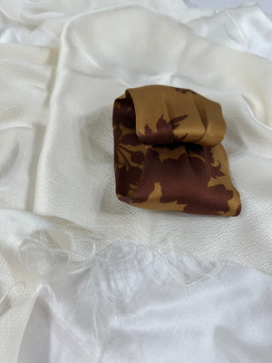 Organic Silk Hair Band : Smoked Cacao Caramel