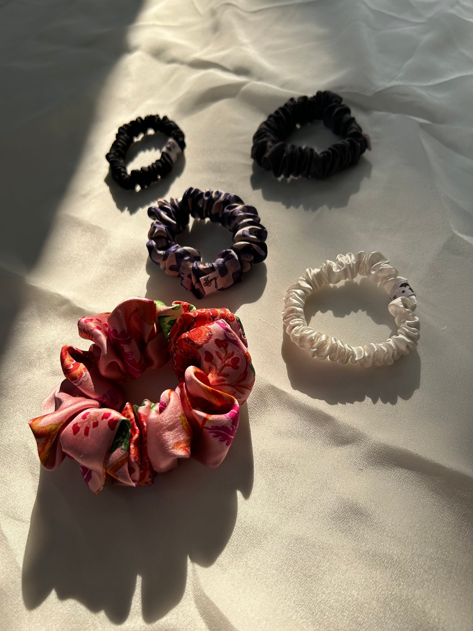 The Zura Organic Ahimsa Silk Scrunchie Gift Set