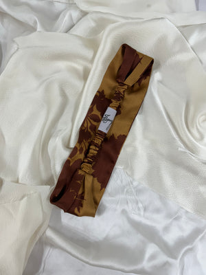 Organic Silk Hair Band : Smoked Cacao Caramel