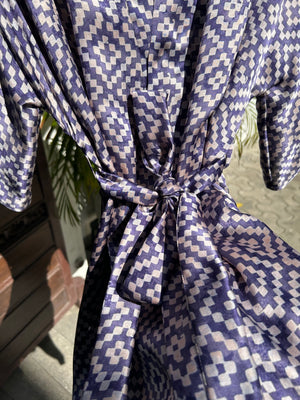 Dream About Me Short Silk Robe: Andromeda