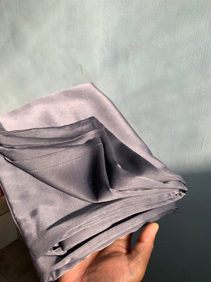Obsidian Grey Organic Peace Silk Pillowcases (Set of 2)