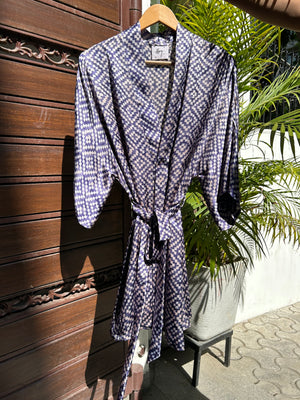 Dream About Me Short Silk Robe: Andromeda