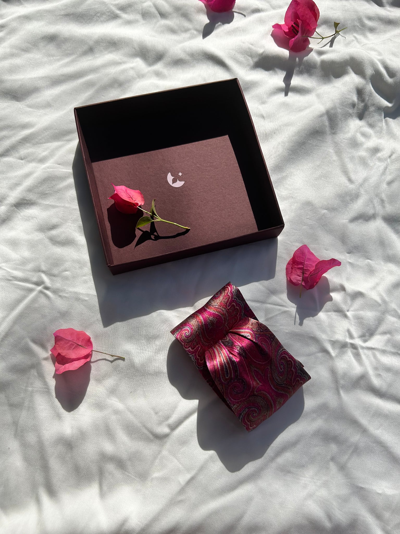Organic Silk Hair Band: Cerise Daydream