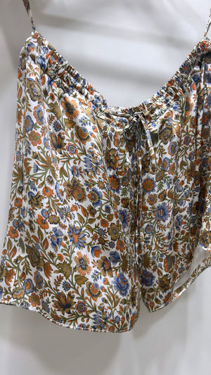 Siro Silk Shorts - Persephone’s Garden Print
