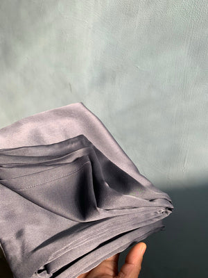 Obsidian Grey Organic Peace Silk Pillowcases (Set of 2)