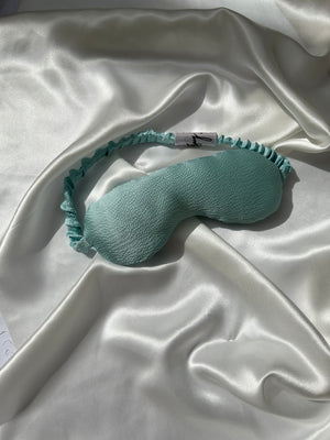 Aegean Aqua: Signature Hammered Silk Eye Pillow