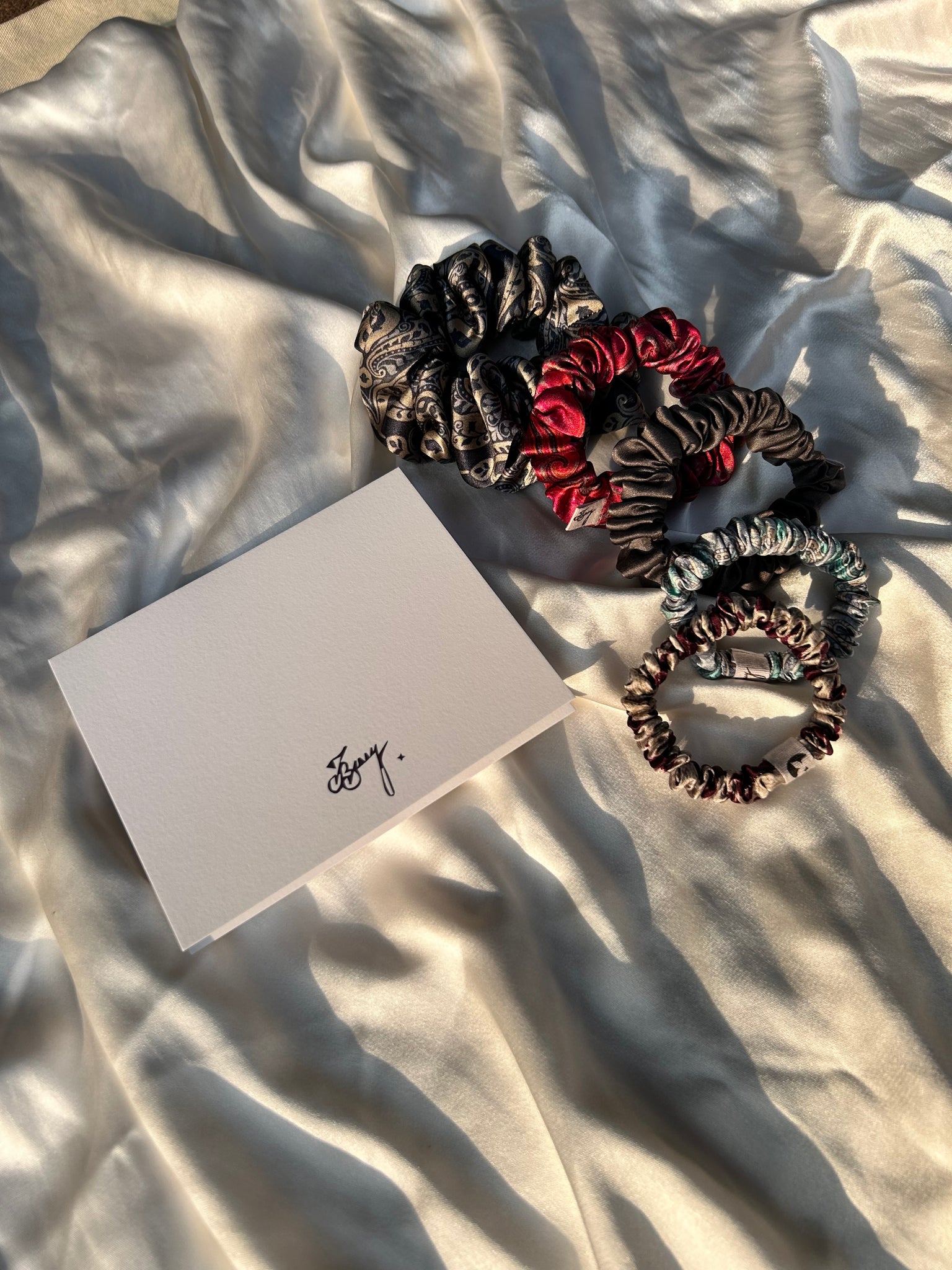 Maristella Holiday Silk Scrunchie Curation