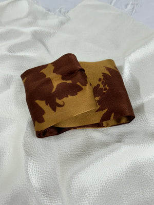 Organic Silk Hair Band : Smoked Cacao Caramel