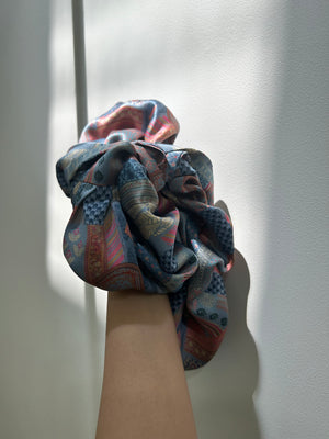 Organic Silk Hair Bonnet- Euphrosyne Print