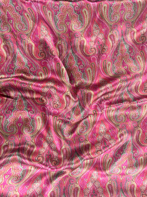 The Cerise Daydream Silk Scarf