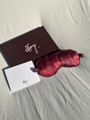 Cerise Daydream Silk Sleep Eye Pillow