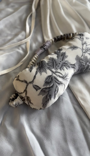 White Tea Cotton Silk Sleep Eye Pillow (one of a kind)