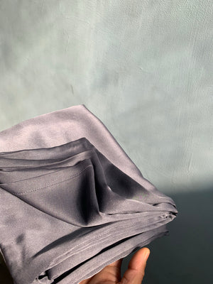 Obsidian Grey Organic Peace Silk Pillowcase