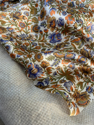 Sol Silk Shirt- Persephone's Garden Print (Gender-Fluid | Custom Sizing)