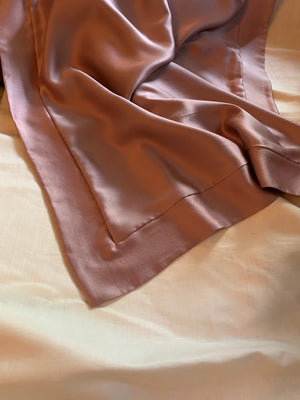 Mauve Rose Organic Peace Silk Pillowcase