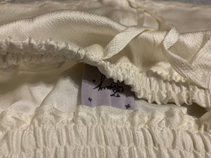 Siro Silk Shorts - Hammered Ivoire Perlé