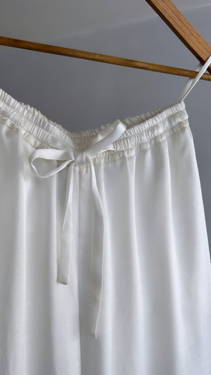 Runa Resort Silk Pants- Natural Ivoire Perlé